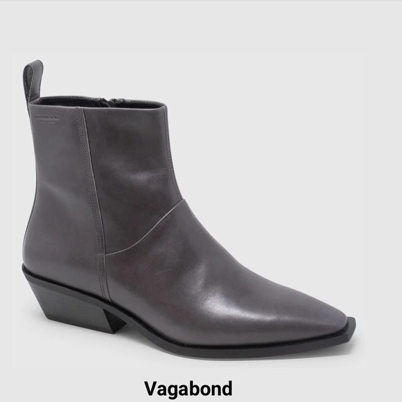 Vegabond Shoes - VEGABOND Ally Leather Booties - Grey